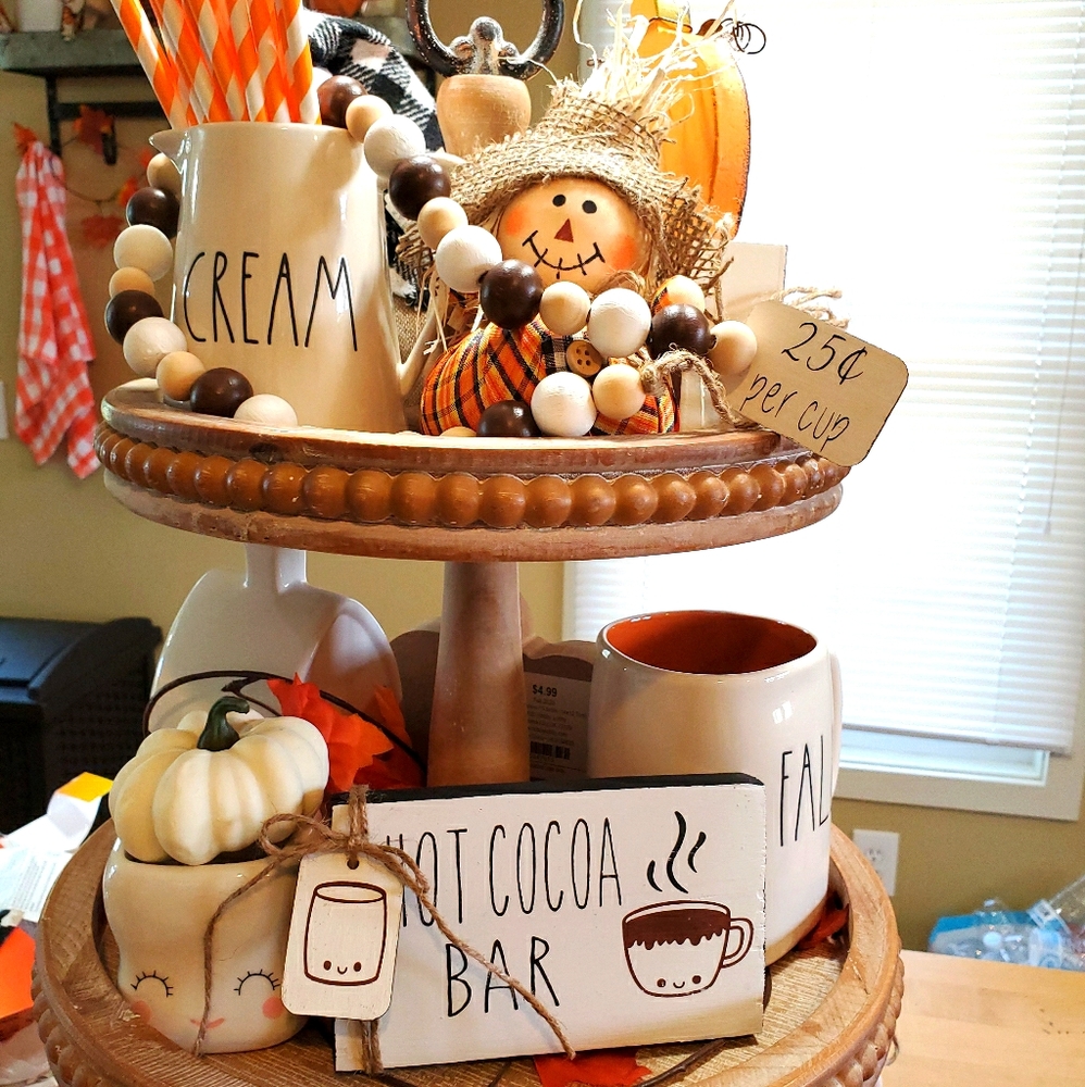 Hot Cocoa Bar bead garland